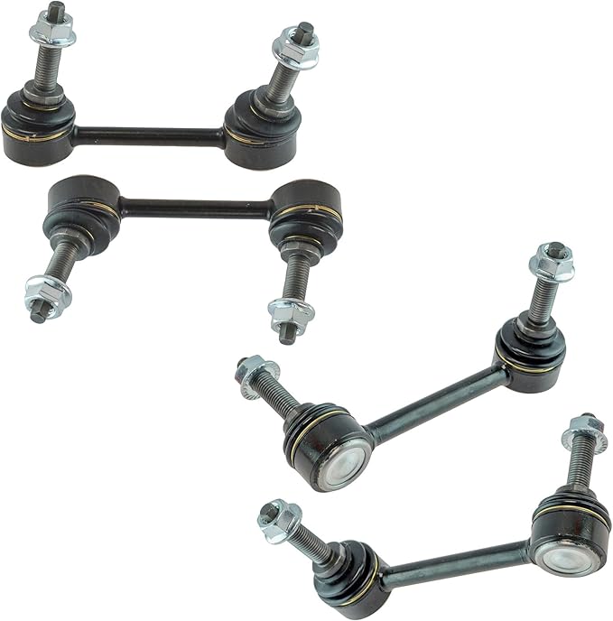 TRQ Front & Rear Sway Bar Stabilizer Link Set Compatible with 2011-2015 Dodge Durango Jeep Grand Cherokee