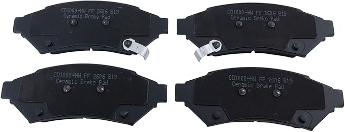 TRQ Front Brake Pads Ceramic Compatible with 2004 Pontiac Grand Prix