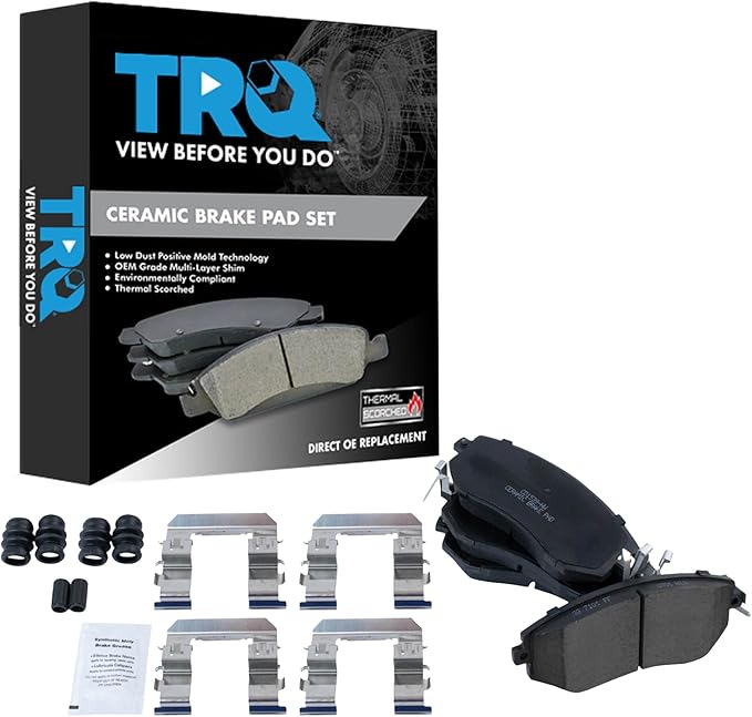 TRQ Premium Posi Ceramic Brake Pad Front Set for Scion FR-S Subaru Impreza
