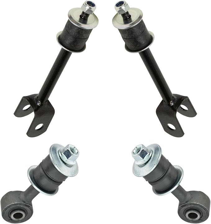 TRQ Front and Rear Sway Bar Link Set 4 Piece Compatible with 1998 Lexus LX470 From 4/01/98 Production Date 1999-2007 LX470 1999-2007 Toyota Land Cruiser