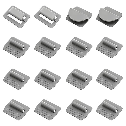 16 Pcs Sunshade Clips, Roof Sunshade Insert Clips Compatible with Model 3/Y/S/X, Sun Roof Shade Fasteners for Sunshade Installation and Stability (Grey)