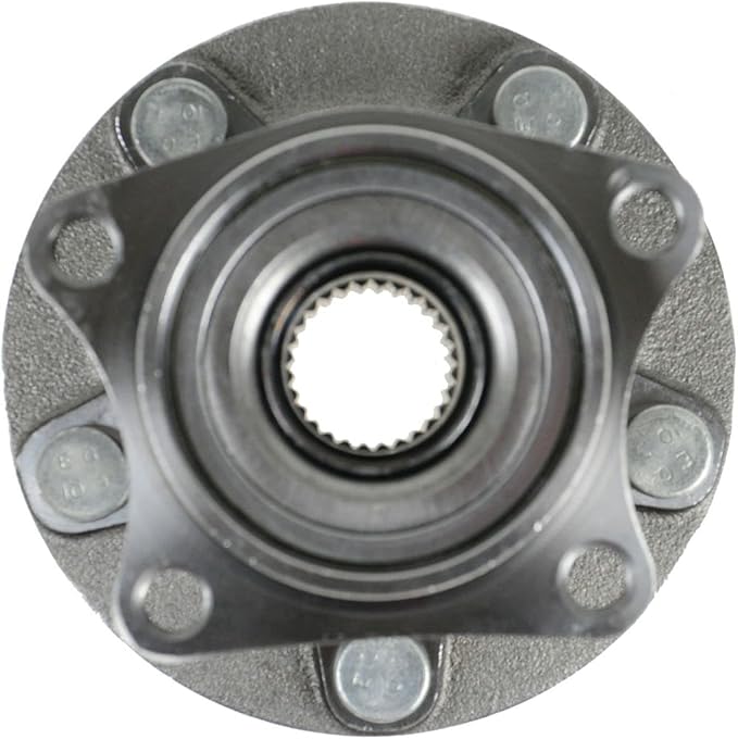 TRQ Rear Left and Right Wheel Bearing and Hub Assembly Set 2 Piece Compatible with 2007-2012 Mazda CX-7 All Wheel Drive