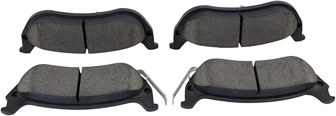 TRQ Rear Brake Pads Ceramic Compatible with 2004-2008 Chrysler Pacifica