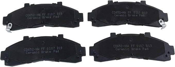 TRQ Front Brake Pads Ceramic Hardware Compatible with 1995-2001 Ford Explorer 1995-2002 Ranger 1995-2002 Mazda B2300 1998-2001 B2500 B3000 B4000 1997-2001 Mercury Mountaineer