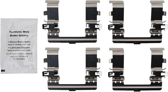 TRQ Front Ceramic Brake Pad Set Compatible with 2022-2023 Hyundai Tucson 2023 Kia Sportage