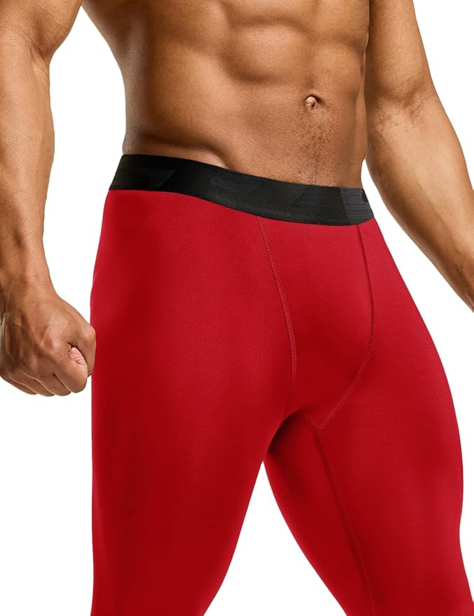 TSLA Men's Compression Pants - Cool Dry Athletic Sports Workout Running Tights Leggings Baselayer