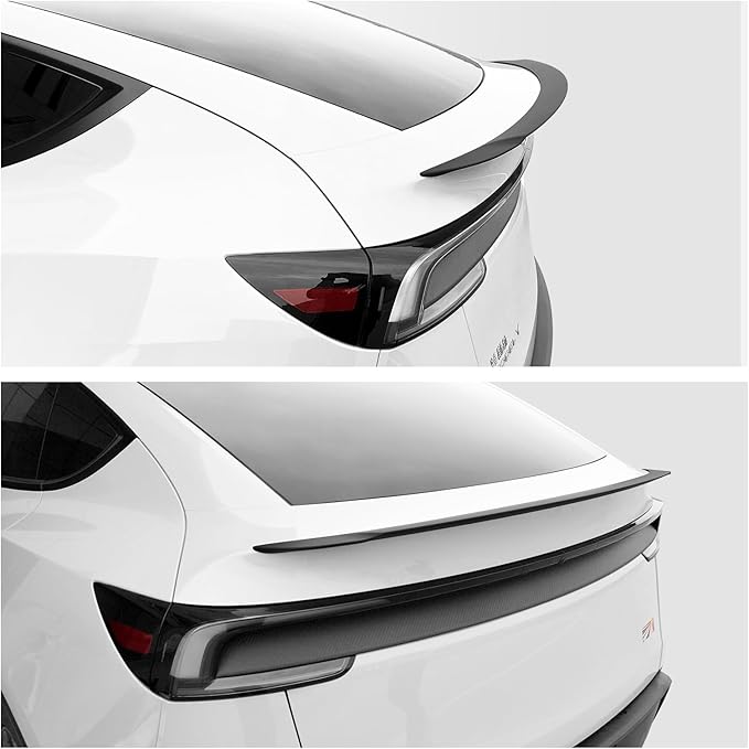 Spoiler for 2026 2025 Tesla Model Y Juniper ABS Material Rear Spoiler Wings Rear Trunk Lip 2025 2026 Tesla Model Y Juniper Accessories (Matte Black)