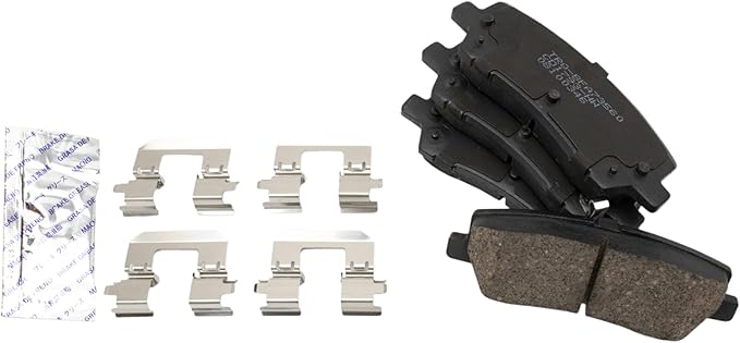 TRQ Rear Brake Pads Ceramic Compatible with 2015-2022 Ford Mustang