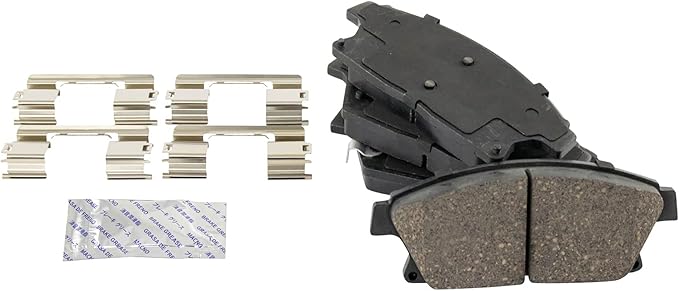 TRQ Front Brake Pads Ceramic Compatible with 2013-2017 Buick Encore 2012-2017 Verano 2013-2019 Cadillac ATS 2014-2015 Chevrolet Cruze 2015-2017 Trax 2011-2015 Volt