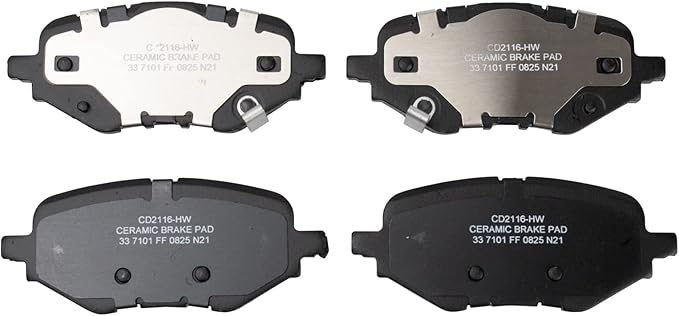 TRQ Rear Brake Pads Ceramic Compatible with 2017-2021 Honda Clarity