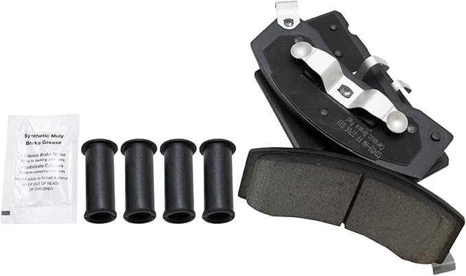 TRQ Front Brake Pads Ceramic Compatible with 1990-2000 Chevrolet C3500 1996-2002 Express 3500 K3500 1994-1999 Dodge Ram 2500 Ram 3500 GMC Savana 3500