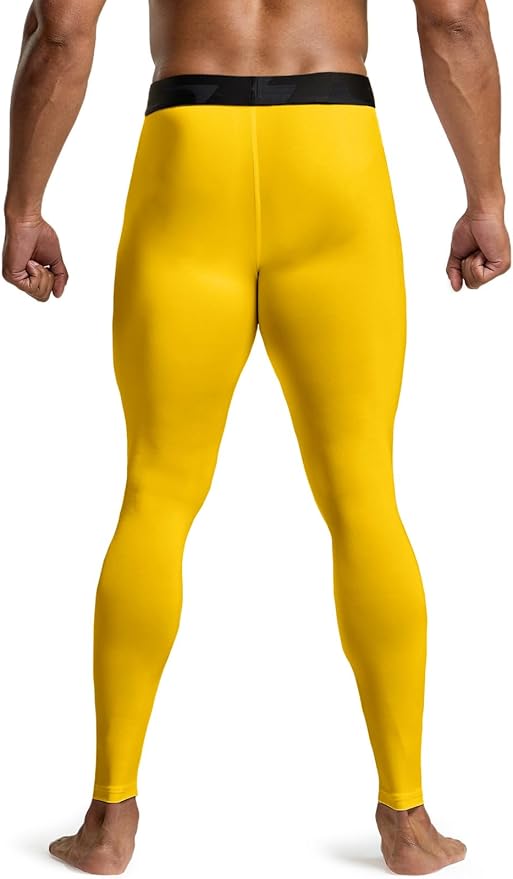 TSLA Men's Compression Pants - Cool Dry Athletic Sports Workout Running Tights Leggings Baselayer