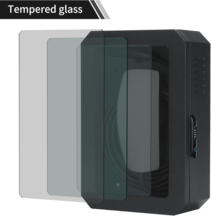 Jawjut Wall Charger Station Box Compatible with Tesla Model Y 3 S X Accessories Gen 3 Indoor/Outdoor Cable Organizer Waterproof Dustproof