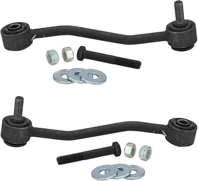 TRQ Front Driver and Passenger Side Sway Bar Link Set 2 Piece Compatible with 99 Ford F-250 4 Wheel Drive 99 F-350 4 Wheel Drive 99 F-450 4 X 4 99 F-550 4 X 4