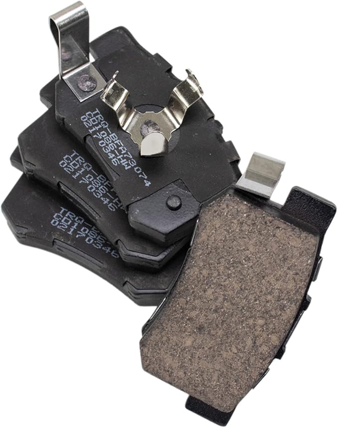 TRQ Rear Brake Pads Ceramic Hardware Wear Sensor Compatible with 2010-2018 Acura RDX 2010-2011 Honda Accord Crosstour 2005-2016 CR-V 2012-2015 Crosstour
