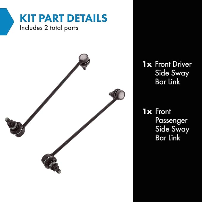 TRQ Sway Bar Link Front Pair Set for Nissan Altima Hybrid Murano Rogue