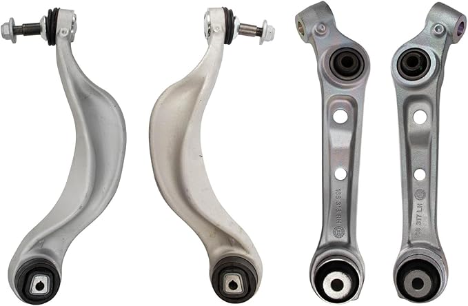 TRQ Front Lower Control Arm with Ball Joint Set Driver and Passenger Side Lower Forward and Rearward Compatible with 2011-2017 BMW 535i GT xDrive 2010
