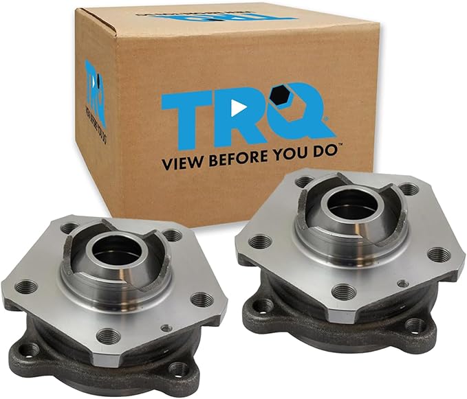 TRQ Front Left and Right Wheel Bearing and Hub Assembly Set 2 Piece Compatible with 17-19 Audi A4 17-19 A4 allroad 18-19 A5 Sportback 18-19 Q5 17-19 Q7 18-19 S4 18-19 S5 18-19 S5 Sportback 18-19 SQ5