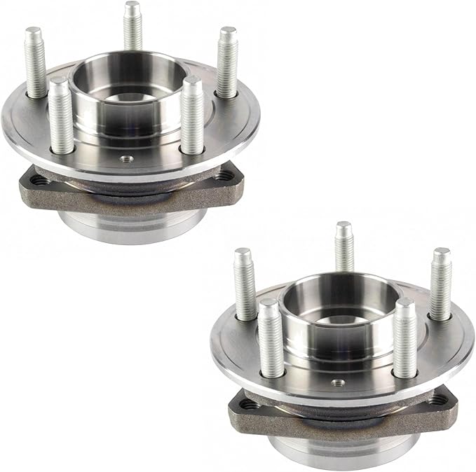 TRQ Left and Right Wheel Bearing and Hub Assembly Set 2 Piece Compatible with 16-19 Chevrolet Malibu 18-19 Buick Cascada 16-18 Envision 17-18 Envision AWD 17-19 Lacrosse 17-19 Lacrosse AWD