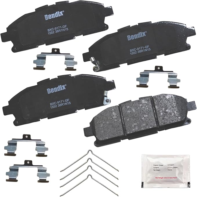 Bendix Priority1 CFC1552 Ceramic Front Brake Pads for Nissan Quest 2017-2011