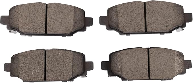 TRQ Rear Brake Pads Ceramic Hardware Compatible with 2018-2020 Jeep Wrangler