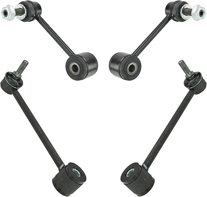 TRQ Front and Rear Sway Bar Link Set 4 Piece Compatible with 2007-2017 Jeep Wrangler 2018 Wrangler JK