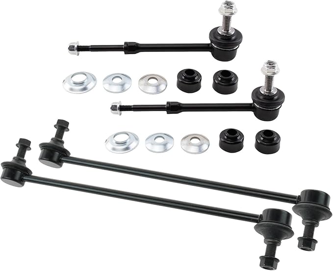 TRQ Front and Rear Sway Bar Link Set 4 Piece Compatible with 2013-2019 Ford Escape 2015-2019 Lincoln MKC