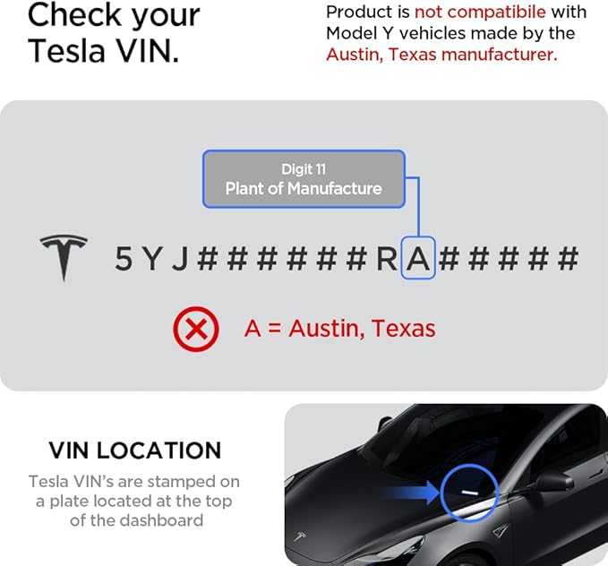 Spigen Under Screen Storage Organizer for Tesla Model Y (2020-2024) & Model 3 (2017-2023) [Not Compatible with Model Y Juniper 2025/26 & Model 3 Highland 2024/25]