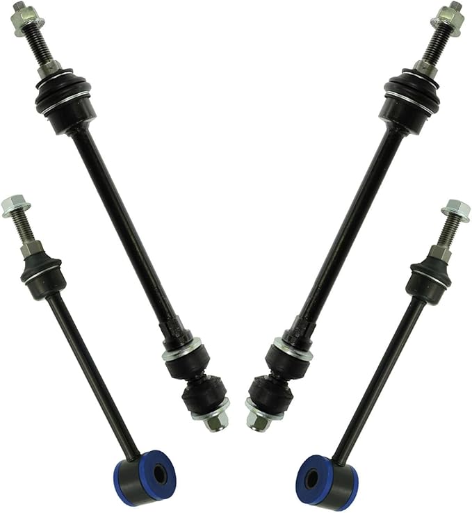 TRQ Sway Bar Stabilizer Link Set Front & Rear Compatible with 04-05 Ram 1500