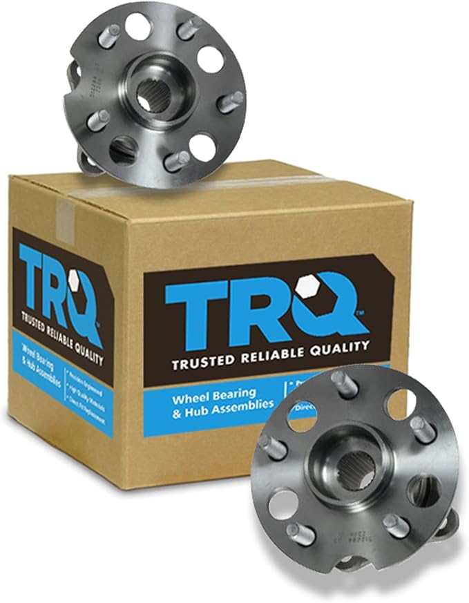 TRQ Rear Left and Right Wheel Bearing and Hub Assembly Set 2 Piece Compatible with 04-06 Lexus RX330 AWD 07-09 RX350 AWD 06-08 RX400h AWD 04-13 Toyota Highlander AWD 09-15 Venza AWD