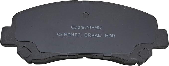 TRQ Front Brake Pads Ceramic Hardware Wear Sensor Compatible with 2014-2017 Nissan Juke 2009-2020 Maxima 2007-2012 Sentra 2008-2013 Rogue 2014-2015 Rogue Select 2010-2013 Suzuki Kizashi