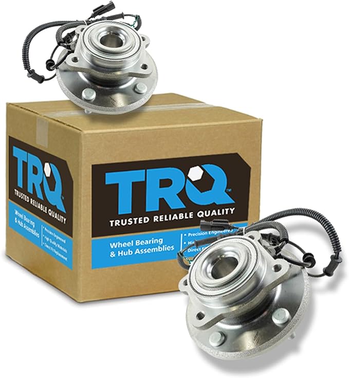 TRQ Rear Driver and Passenger Side Wheel Bearing and Hub Assembly Set 2 Piece Compatible with 2008-2011 Chrysler Town and Country 2008-2011 Dodge Grand Caravan 2009-2011 Volkswagen Routan