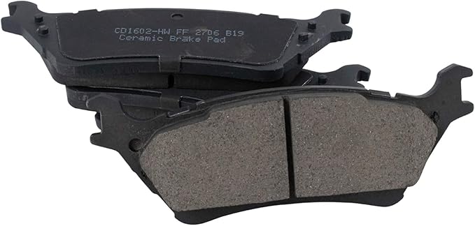 TRQ Rear Brake Pads Ceramic Hardware Compatible with 2012-2020 Ford F-150