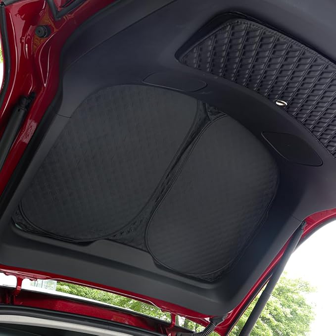 Upgraded Camping Privacy Curtain 8 Pieces for Tesla Model Y 2020-2025 Window Sunshade for Tesla Model Y Juniper Camping Shades Windshield Sunshade Privacy Screens forTesla Camping Accessories