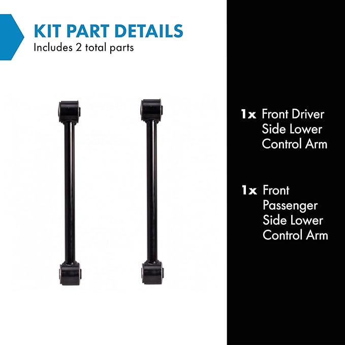 TRQ Front Lower Control Arm Set Compatible with 2010 Dodge Ram 2500 Ram 3500 2011-2013 Ram 2500 2011-2012 3500