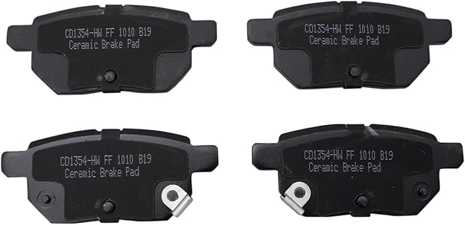 TRQ Rear Posi Ceramic Brake Pad Kit Set for 2009-2018 Toyota Corolla / 2009-2013 Matrix 2011-2016 Scion tC 2009-2010 Pontiac Vibe 2008-2015 xB 2012-2018 Yaris