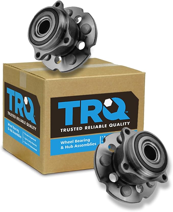 TRQ Rear Left and Right Wheel Bearing and Hub Assembly Set 2 Piece Compatible with 2007-2013 Acura MDX 2010-2013 ZDX 2009-2015 Honda Pilot All Wheel Drive