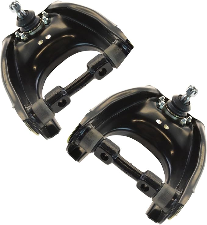TRQ Front Upper Driver and Passenger Side Control Arm and Ball Joint Set 2 Piece Compatible with 1988-1995 Isuzu Pickup Rear Wheel Drive