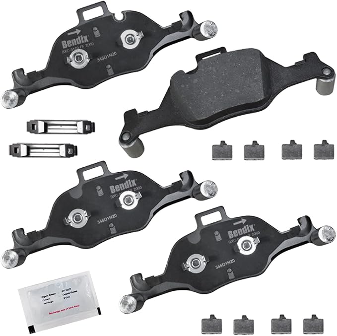 Bendix Priority1 CFC2060 Ceramic Front Brake Pads for Select Models BMW 430i Gran Coupe,530e,530e xDrive,530i,530i xDrive,540d xDrive,540i,540i xDrive,i4,X5,X6