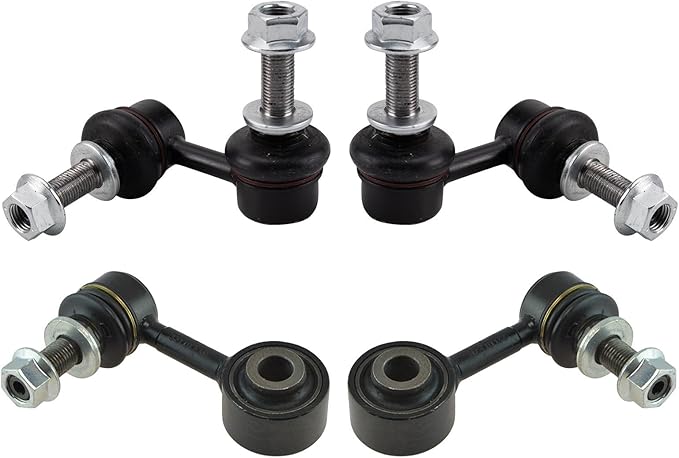 TRQ Front & Rear Sway Bar Stabilizer Link Set Compatible with 2008-2019 Toyota Sequoia