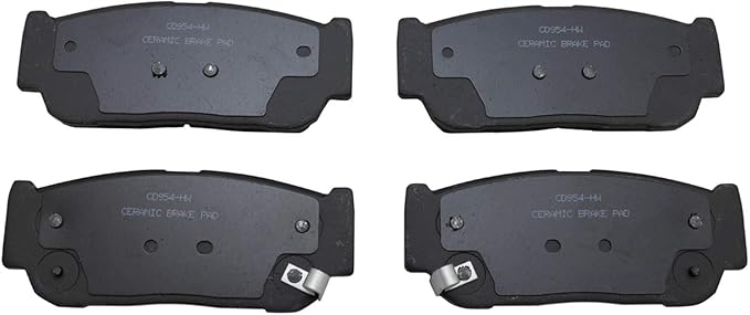 TRQ Rear Brake Pads Ceramic Compatible with 2007 Hyundai Entourage 2006 Kia Sedona 2003-2009 Sorento