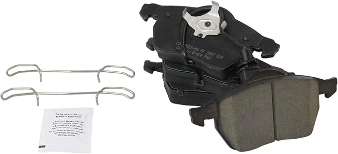 TRQ Front Brake Pads Ceramic Compatible with 1999-2006 Audi A4 1999-2006 A4 Quattro 2000-2004 A6 2000-2004 A6 Quattro 2003 RS6 2002 S4 2002-2003 S6 2000-2005 Volkswagen Passat