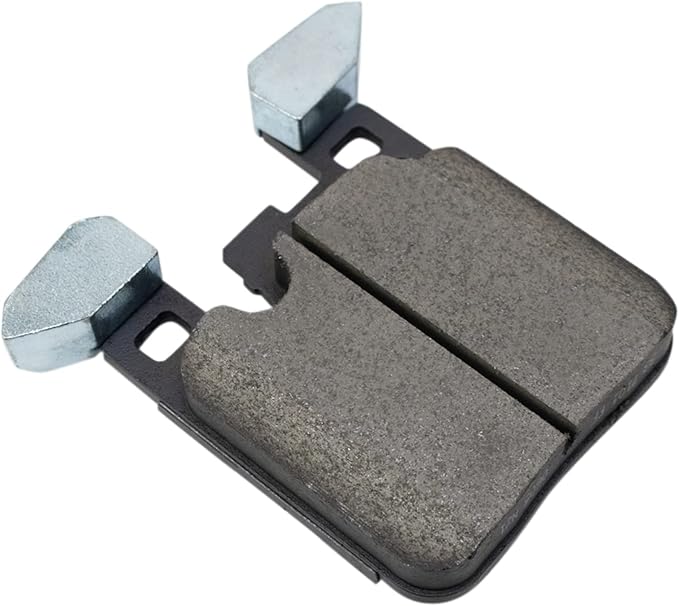 TRQ Rear Ceramic Brake Pad Set Compatible with 17-21 BMW M240i 17-21 230i with Blue Painted Calipers 15-20 M4 without Ceramic Composite Brakes