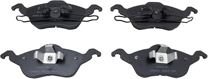 TRQ Front Brake Pads Ceramic Compatible with 2000-2004 Ford Focus