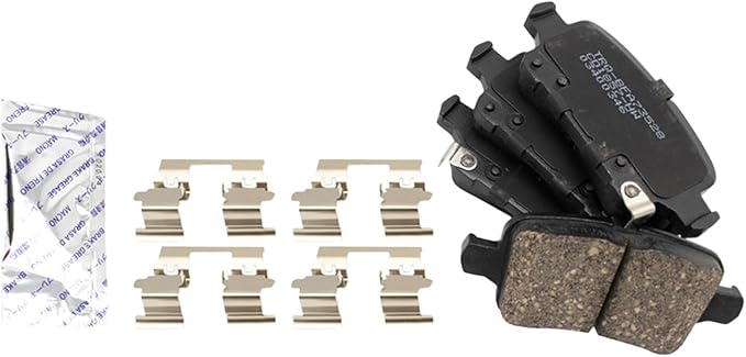 TRQ Rear Brake Pads Ceramic Compatible with 2016-2019 Chevrolet Cruze 2017-2023 Bolt EV 2022-2023 Bolt EUV 2016-2019 Volt
