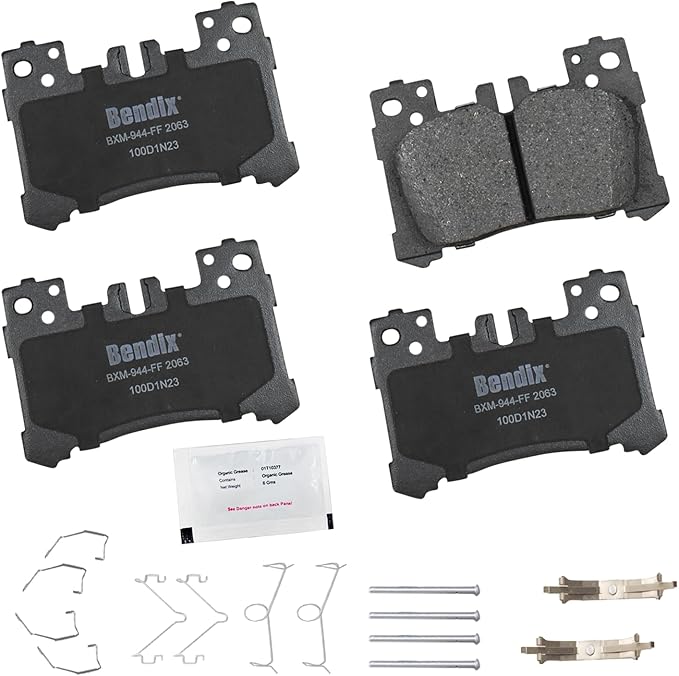 Bendix Priority1 CFM2063 Semi-Metallic Rear Brake Pads for Lexus LC500 2018, LC500 2023-2020, LC500h 2023-2018, LS500 2020-2018, LS500h 2019