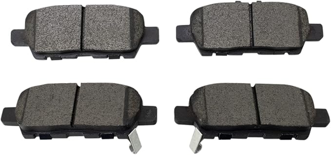TRQ Rear Ceramic Disc Brake Pad Set for Nissan Infiniti Suzuki New
