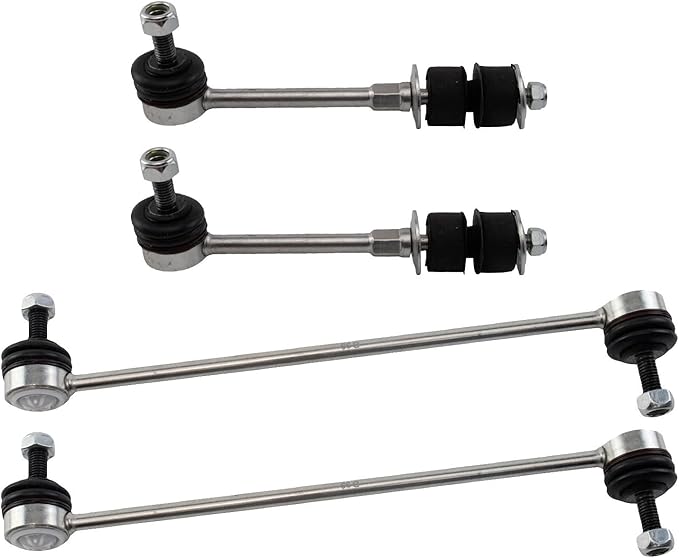 TRQ Front & Rear Sway Bar Stabilizer Link Set Compatible with 2011-2017 Volvo S60 2016-2017 S60 Cross Country 2007-2015 S80 2015-2017 V60 V60 Cross Country 2008-2010 V70 2010-2017 XC60 2008-2016 XC70