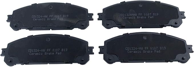 TRQ Premium Posi Ceramic Disc Brake Pad Front Kit for Toyota Lexus