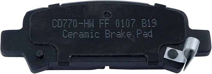 TRQ Rear Brake Pads Ceramic Hardware Wear Sensor Compatible with 2003-2006 Subaru Baja 1998-2003 Forester 1999-2003 Impreza 2000-2010 Legacy 2000-2004 Outback